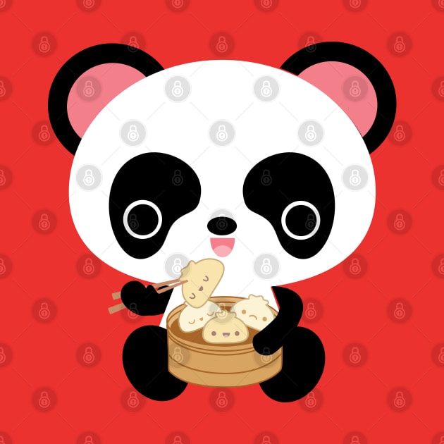 Panda and Dumplings by BoredInc