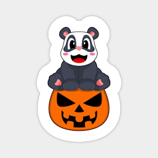 Panda Halloween Pumpkin Magnet