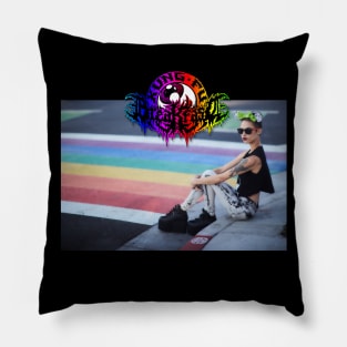 Alondra Excene Rainbow Pride Minnie Pillow