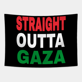 STRAIGHT OUTTA GAZA - Back Tapestry