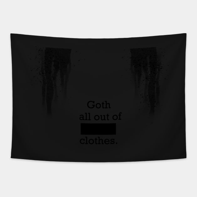 Goth all out of black clothes Tapestry by KO-of-the-self