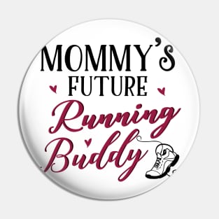 Running Mom and Baby Matching T-shirts Gift Pin