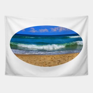 Sand Surf Sky Tapestry