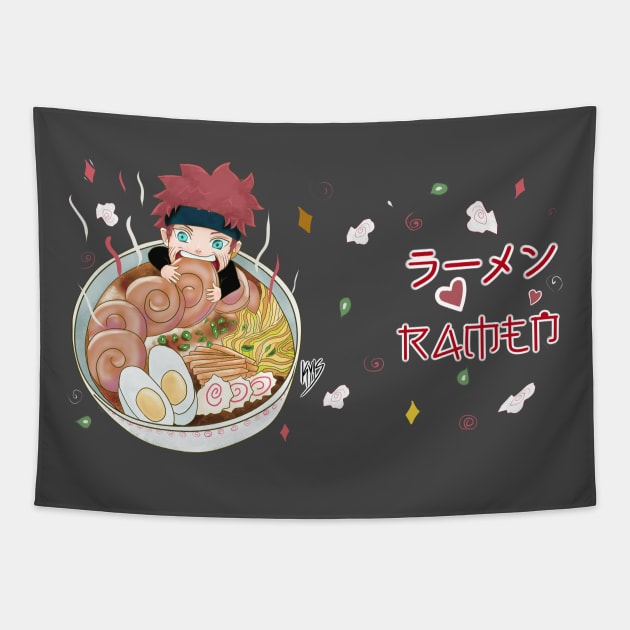 Ramen ラ ー メ ン Tapestry by KyasSan