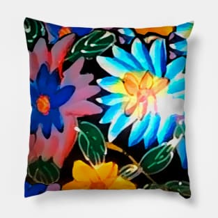flowers in action Pillow
