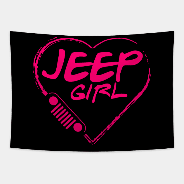 Jeep girl Tapestry by kosl20