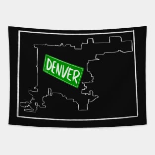 Denver City Limits in Chalk Tapestry