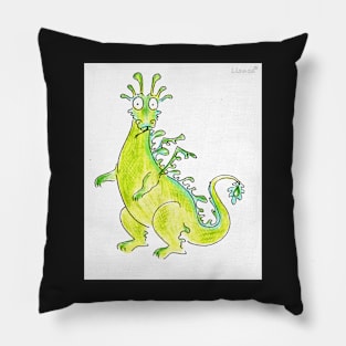 Green dragon Pillow