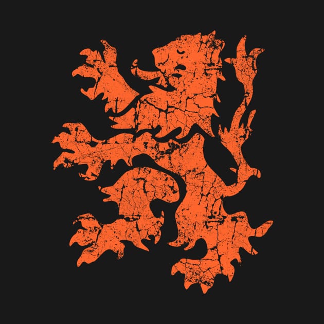 Dutch Lion Rampant, Distressed by cartogram