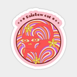 Rainbow cat Magnet