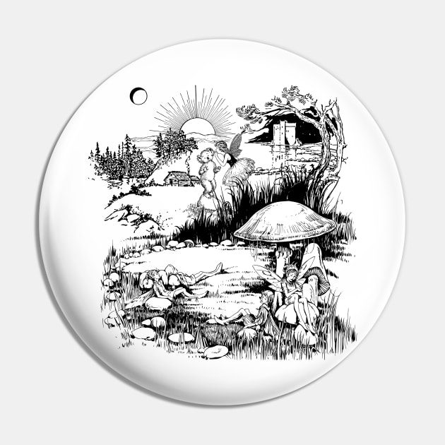 Fantasy Landscape Drawing Pin by LetsGetInspired