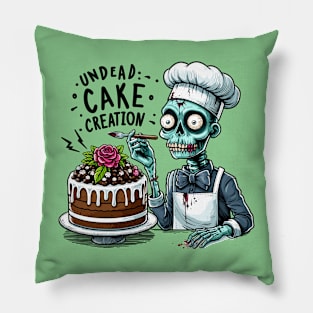 Zombie baker - Undead Cake creation Pillow