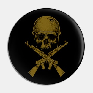 Skull Army Pin