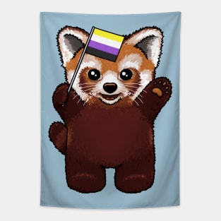 Red Panda Enby Tapestry