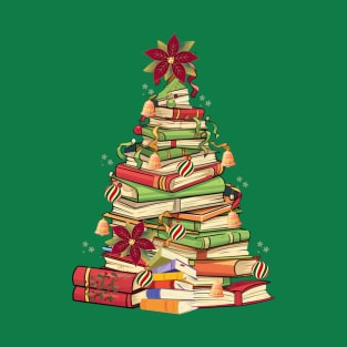 Christmas Book Tree T-Shirt