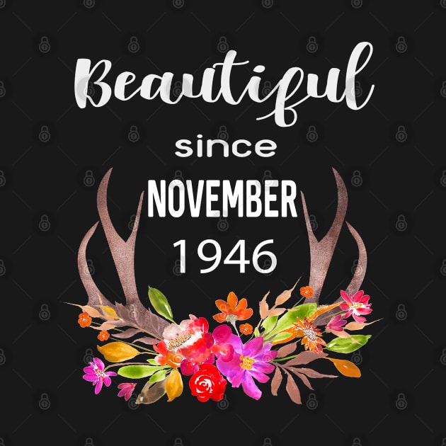 Deer Antler Elk Hunting Flower Horn Beautiful Since November 1946 by familycuteycom