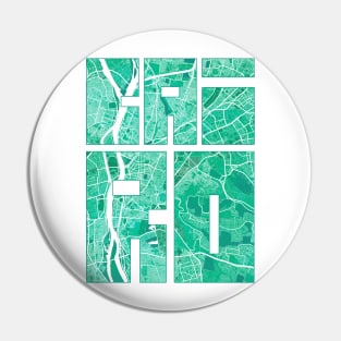 Cairo, Egypt City Map Typography - Watercolor Pin