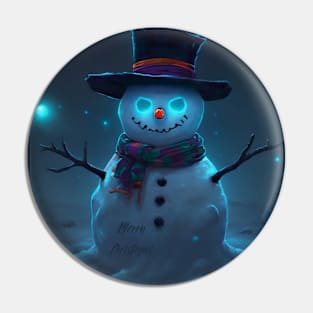 Christmas Snowman Pin