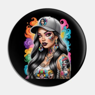 Chicana Style Pin