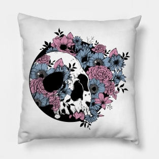 Skulls and Flowers Pillow