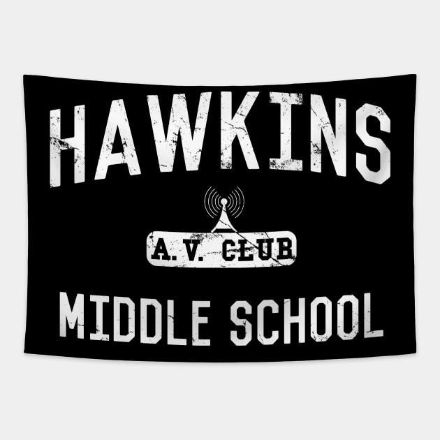 Hawkins Middle School Av Club Tapestry by Flippin' Sweet Gear