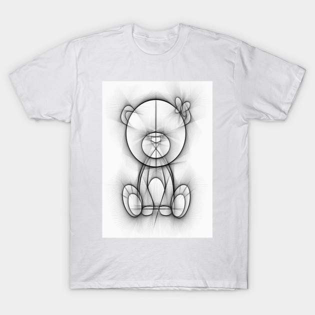 Line Drawing Teddy Bear Bear T Shirt Teepublic