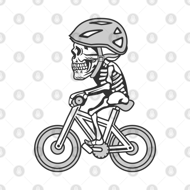 Skeleton cyclist by ShirtyLife