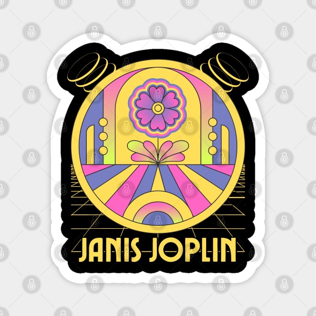 janis joplin Magnet by Annaba