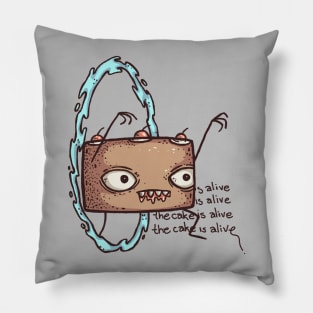 The Cake is Alive Pillow