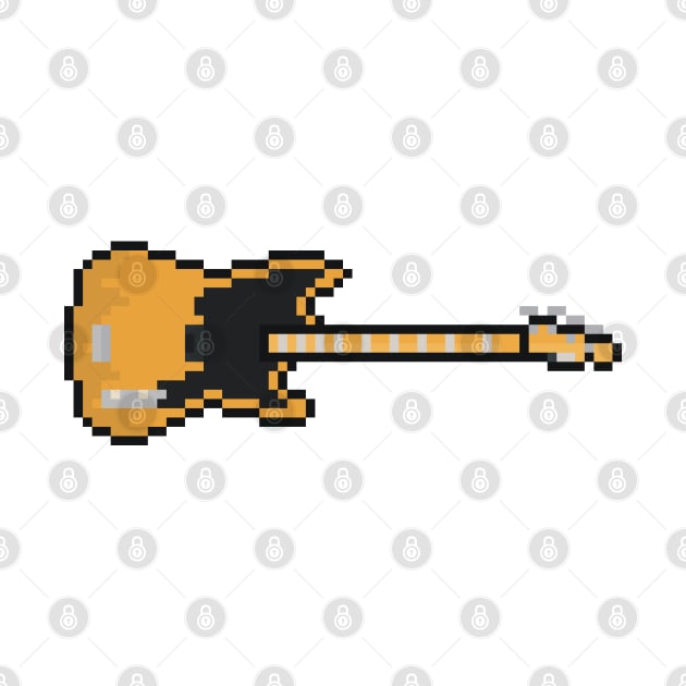 Pixel 1951 Wood Precision Bass Guitar by gkillerb