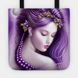 Magical Fairy Princess With Pearls & Tiara Tote