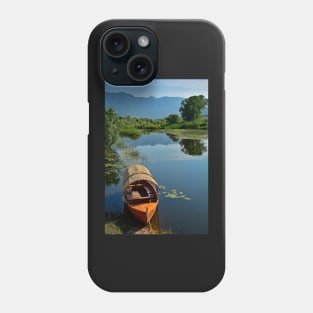 Boat at Virpazar Phone Case