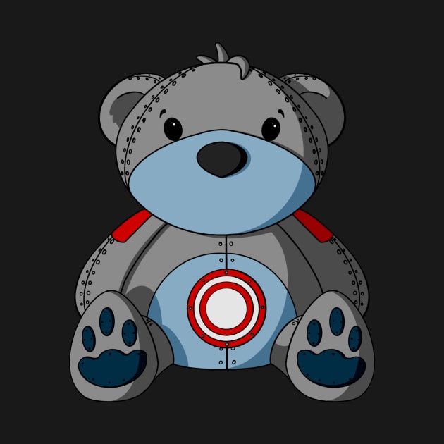 Robot Teddy Bear by Alisha Ober Designs