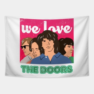 The Doors band - We Love cartoon style design Tapestry