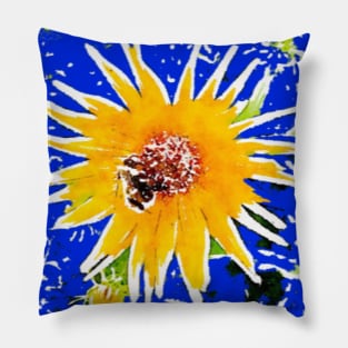 Vivid gerbera daisy pattern Pillow