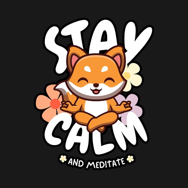 Keep calm and meditate by DesignByKev