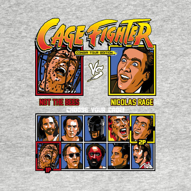 Nicolas Cage Fighter - Conair Tour Edition - Nicolas Cage - T-Shirt