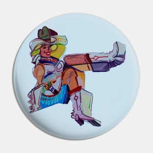 Vegas Cowgirl Pin