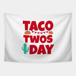 Taco Twosday - 2nd Birthday - Tuesday February 2 22 2022 Tapestry