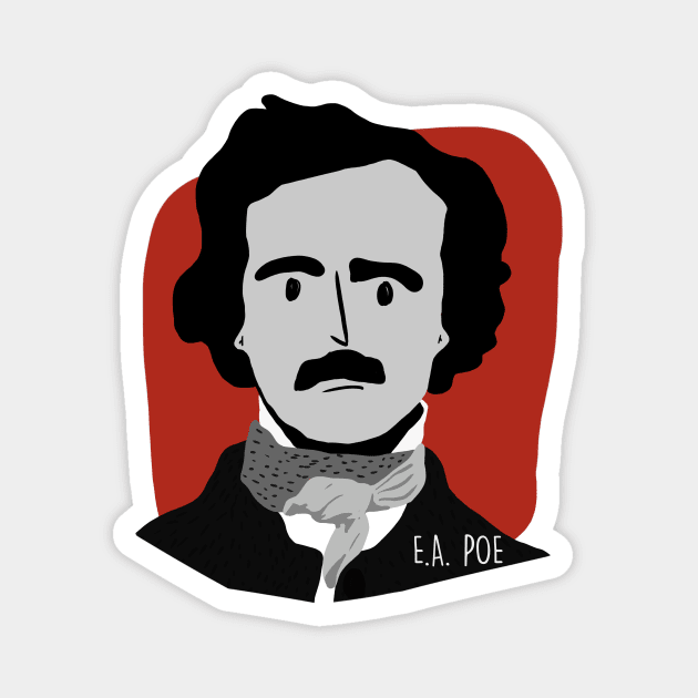 Edgar Allan Poe Magnet by DavoliShop