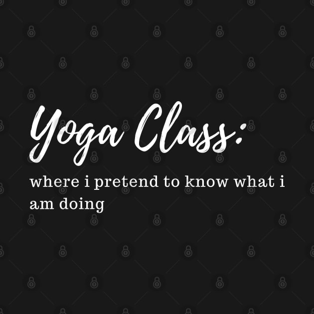 yoga class funny definition by Patterns-Hub