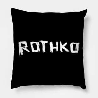 Mark Rothko, Artist Name Font: ROTHKO Pillow