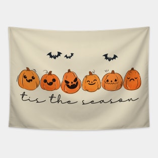 Autumn Tis The Season, Funny Halloween, Spooky Season, Festive Designs, Vintage Pumpkin season, Trendy Autumn, Happy Fall Y'all Tapestry