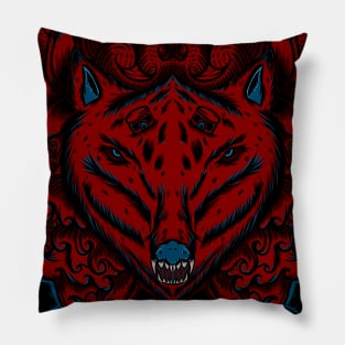 wolf artwork Pillow