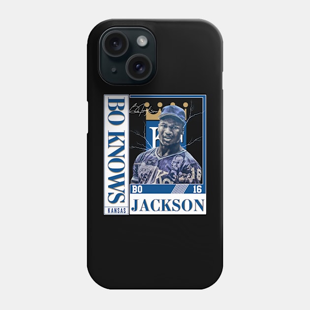 Bo Jackson Bo Knows Signature Vintage Legend Baseball Football Bootleg Rap Graphic Style Phone Case by Koch Sean