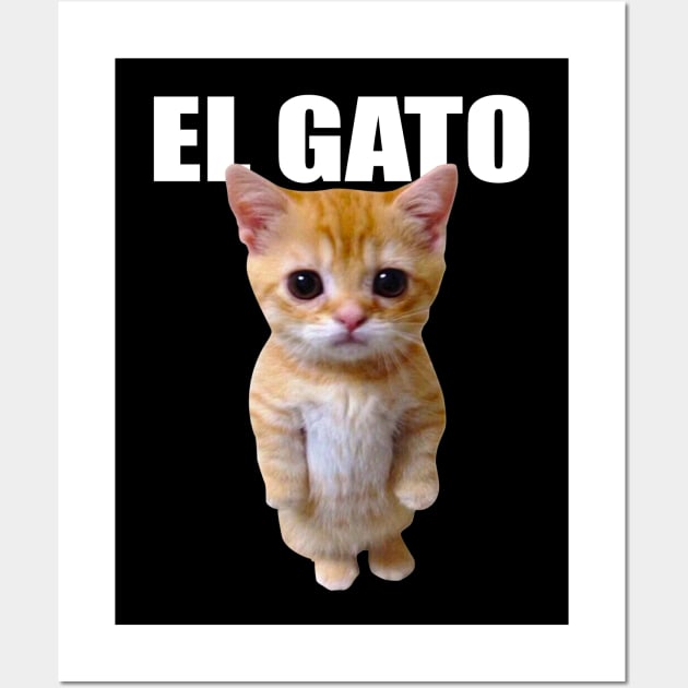 El Gato Meme Sad Crying Cat Munchkin Kitty Meme Trendy  Poster