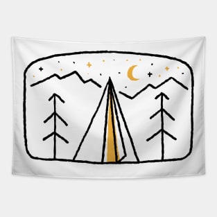 Night Camp for light Tapestry