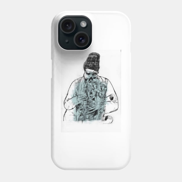 Raashan Roland Kirk Phone Case by Keithhenrybrown