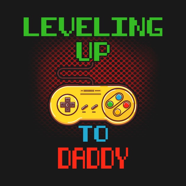 Promoted To Daddy T-Shirt Unlocked Gamer Leveling Up by wcfrance4