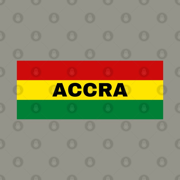 Accra City in Ghana Flag Colors by aybe7elf